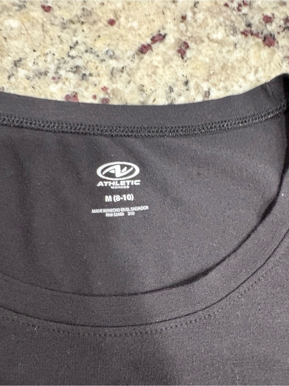 Athletic Works black Eye of the Tiger tank top with tiger face in medium 8-10 - Picture 7 of 9